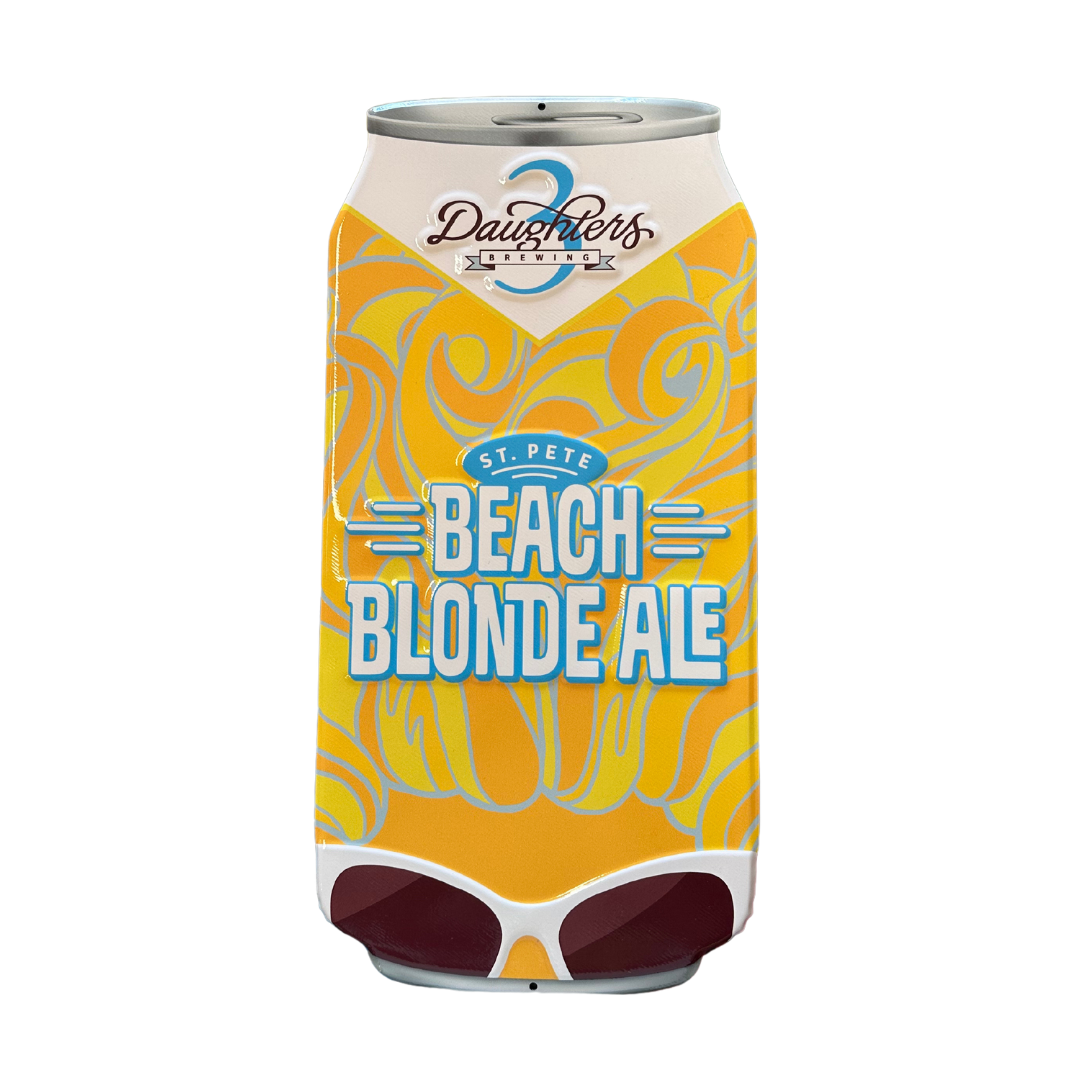 3 Daughters Brewing Beach Blonde Can Tacker