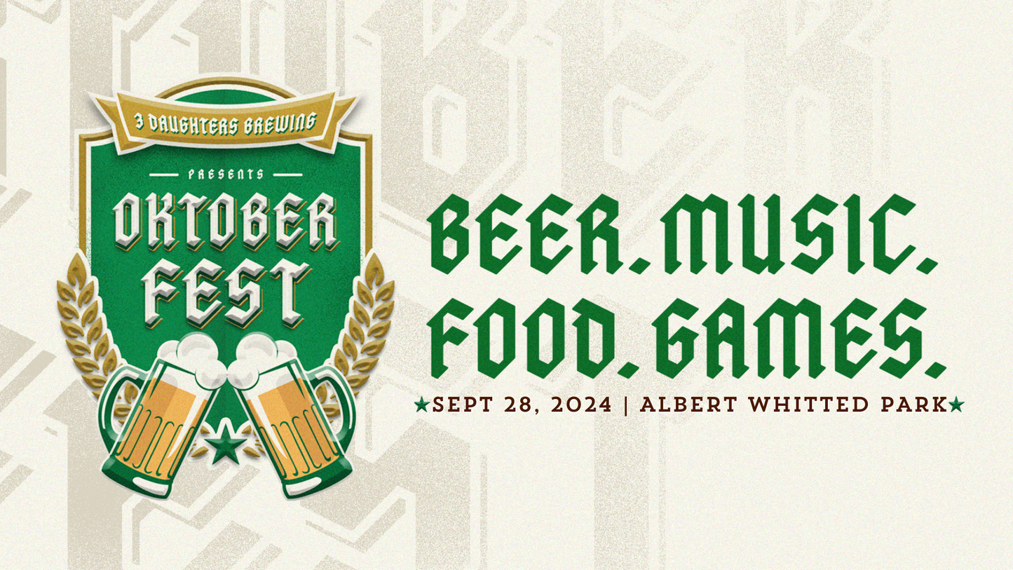 3 Daughters Brewing Presents 2nd Annual Oktoberfest in the Park!