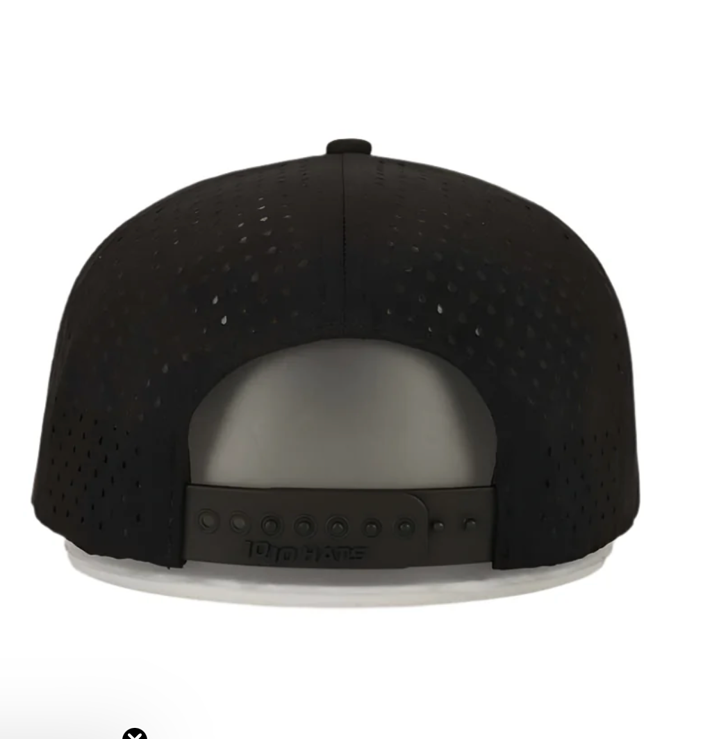 1010 5 Panel Waterproof Snap Back 3DB Logo Hat