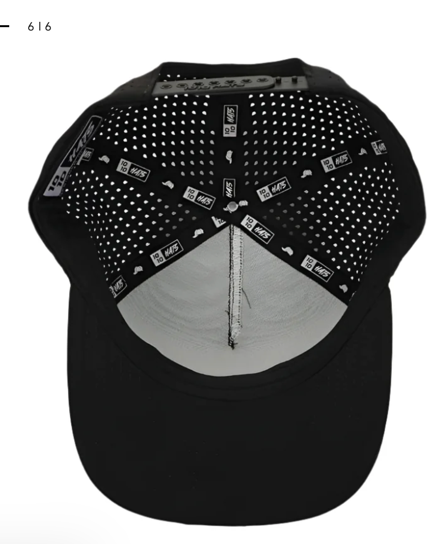 1010 5 Panel Waterproof Snap Back 3DB Logo Hat